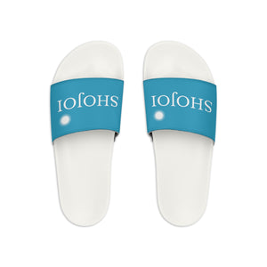 Turquoise ShoJoi Youth Slide Sandals