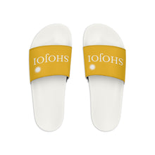 Load image into Gallery viewer, Yellow ShoJoi Youth Slide Sandals