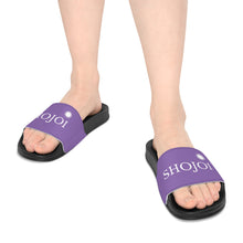 Load image into Gallery viewer, Purple ShoJoi Youth Slide Sandals