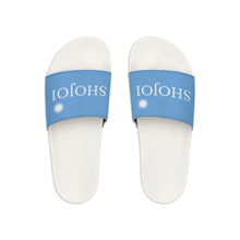 Load image into Gallery viewer, Blue ShoJoi Youth Slide Sandals