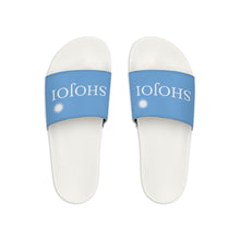 Load image into Gallery viewer, Blue ShoJoi Youth Slide Sandals