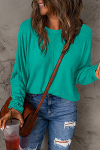 Double Take Round Neck Long Sleeve Top