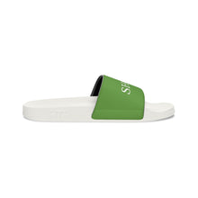 Load image into Gallery viewer, Green ShoJoi Youth Slide Sandals
