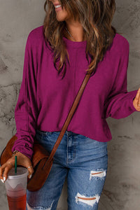 Double Take Round Neck Long Sleeve Top