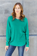 Load image into Gallery viewer, Double Take Round Neck Long Sleeve Top