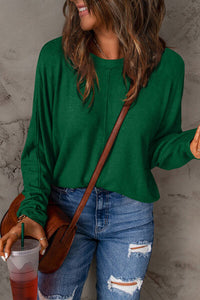 Double Take Round Neck Long Sleeve Top