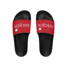 Load image into Gallery viewer, Red ShoJoi Youth Slide Sandals