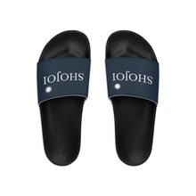 Load image into Gallery viewer, Navy ShoJoi Youth Slide Sandals