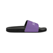 Load image into Gallery viewer, Purple ShoJoi Youth Slide Sandals