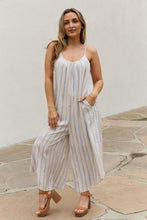 Load image into Gallery viewer, Striped Jumpsuit with Pockets