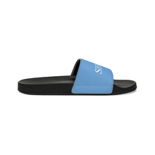 Load image into Gallery viewer, Blue ShoJoi Youth Slide Sandals
