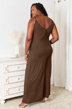 Load image into Gallery viewer, Soft Rayon Spaghetti Strap Tied Wide Leg Jumpsuit