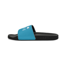 Load image into Gallery viewer, Turquoise ShoJoi Youth Slide Sandals