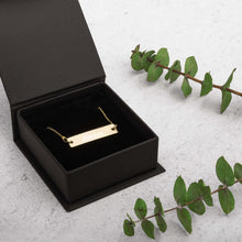 Load image into Gallery viewer, Dream Engraved Silver Bar Chain Necklace