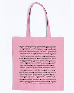 Sentimental Lightweight Canvas Tote