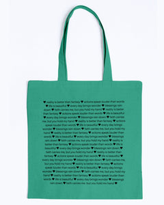 Sentimental Lightweight Canvas Tote