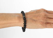 Load image into Gallery viewer, Haima Lava Hematite Bracelet - Black